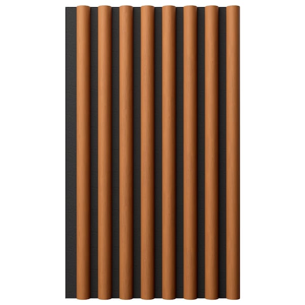 Ekena Millwork AcoustixPro Noise Cancelling Half Round Small Slat Wall Panel SWA0625X0500HREA - main